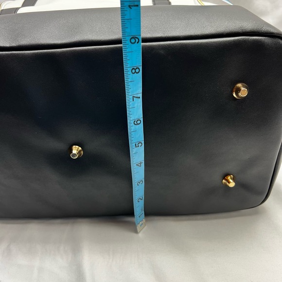 Ava Kensington Weekender Black And White Travel Tote Bag Shoulder Strap Unisex - Picture 10 of 10